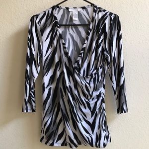 Zebra Animal Print Top